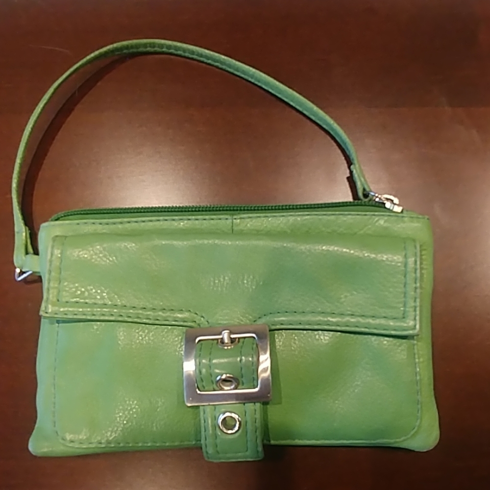 Hobo International Green Leather Small Bag Clutch